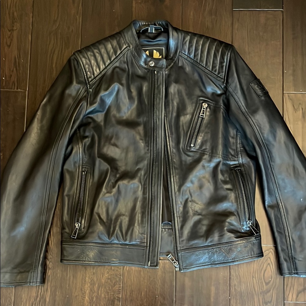 Men's Black Leather Jacket